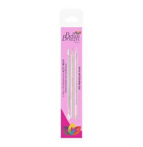 Kit Manicure Inox Nº 409 Bella Brazil 1 Unidade